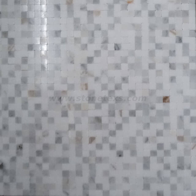 Мраморная мозаика квадратная калакатта полированная тесная суставая плитка
